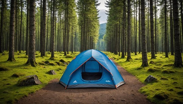 Entre volcans et forêts : le charme du camping en auvergne